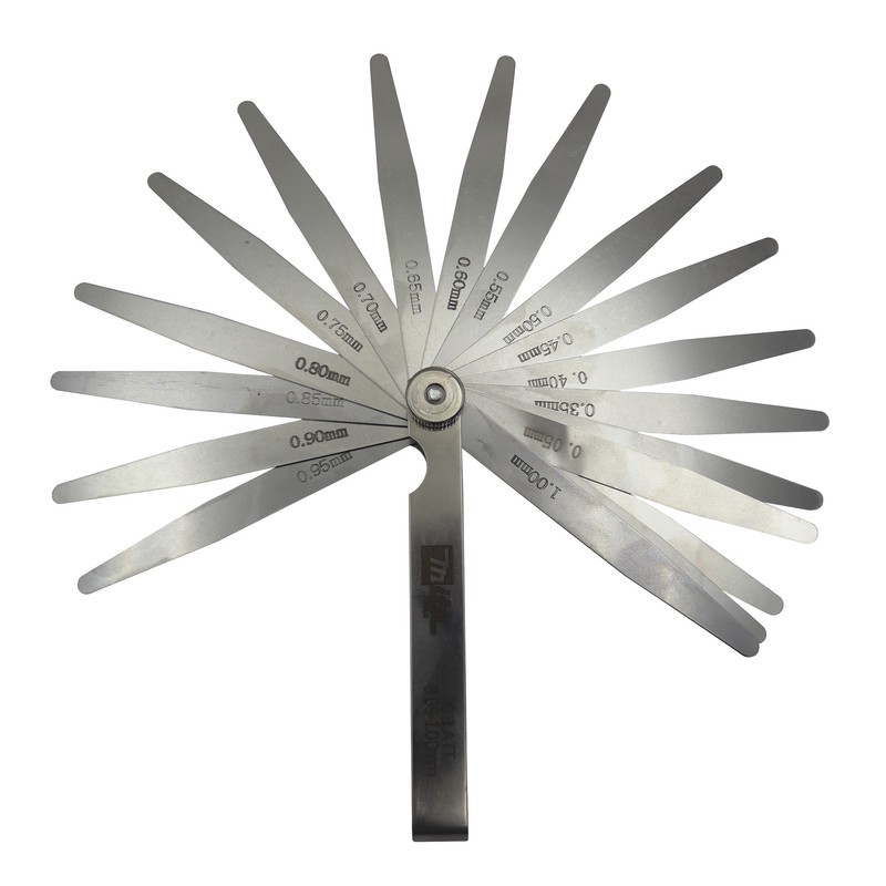 آچار فیلر میتا مدل YP-0.05 100MM مجموعه 20 عددی