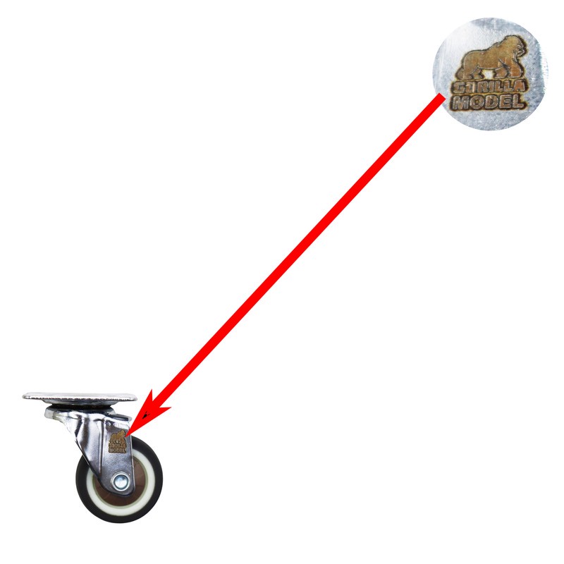 چرخ گردان کفی دار مدل گوریلا کد YP-GARDAN-30MM