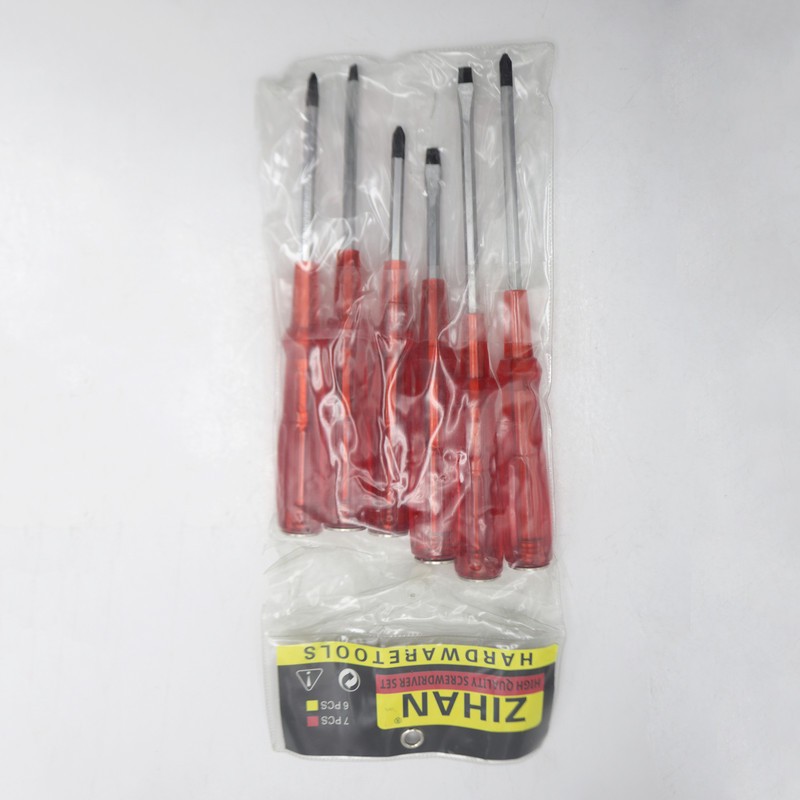 پیچ گوشتی ضربه خور زیهان مدل YPGH-3 DOSO-3 CHARSO مجموعه 6 عددی