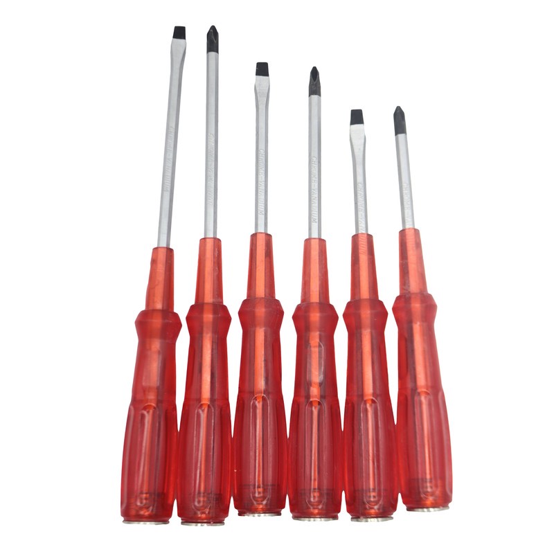 پیچ گوشتی ضربه خور زیهان مدل YPGH-3 DOSO-3 CHARSO مجموعه 6 عددی