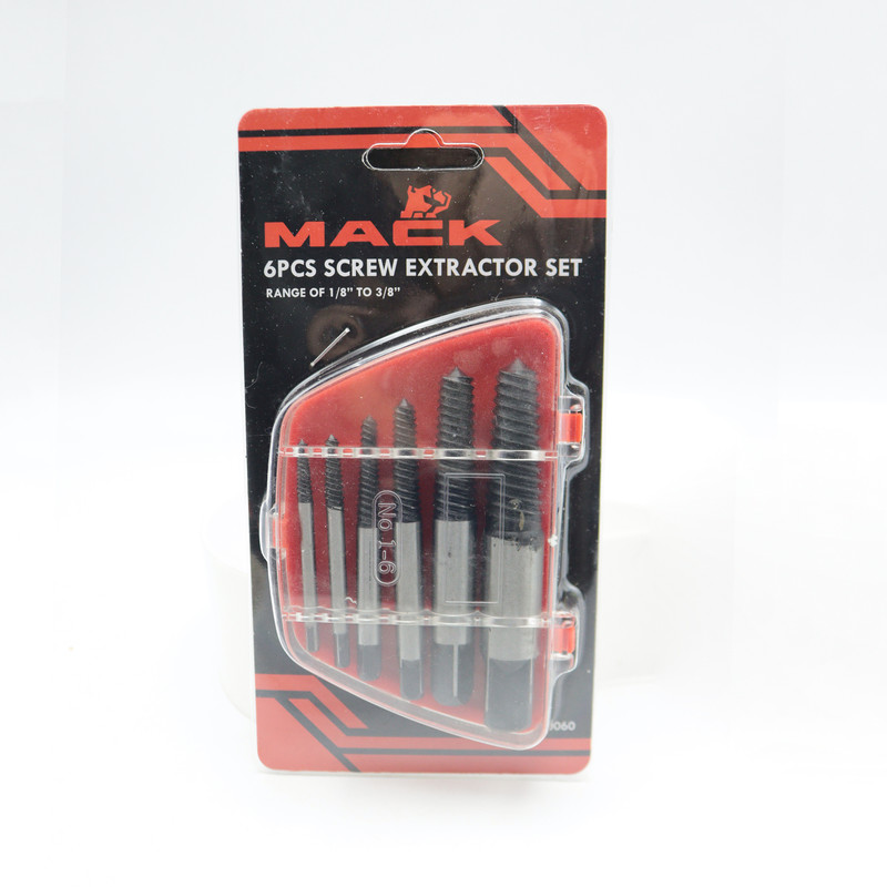 مته قلاویز چپ گرد مک مدل YP-MAC-0060 مجموعه 6 عددی