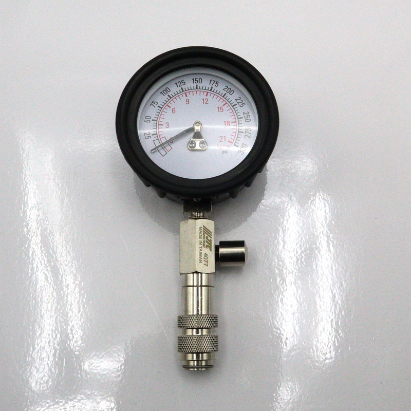 دستگاه کمپرس سنج سیلندر جی تی سی مدل YP-TAIWAN-JTC-4077-300PSI مجموعه 8 عددی
