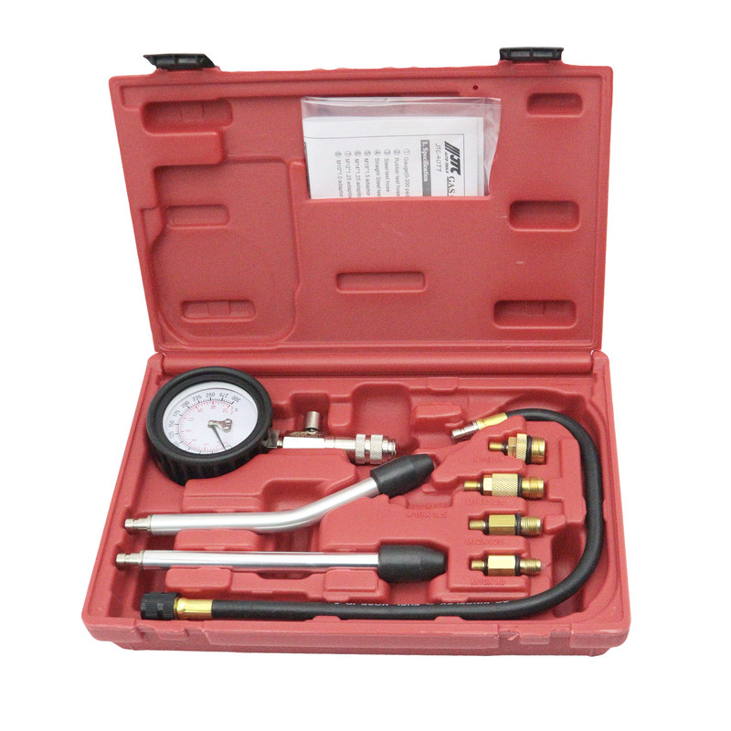 دستگاه کمپرس سنج سیلندر جی تی سی مدل YP-TAIWAN-JTC-4077-300PSI مجموعه 8 عددی