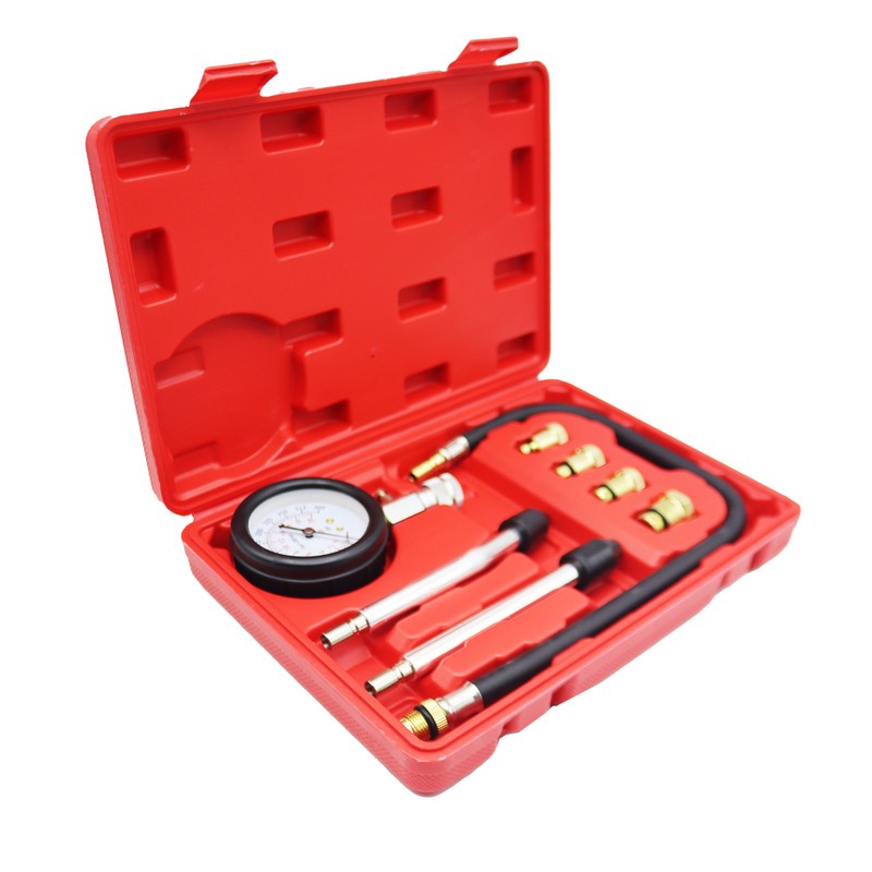 دستگاه کمپرس سنج سیلندر جی ام مدل YP-300PSI 20BAR مجموعه 8 عددی