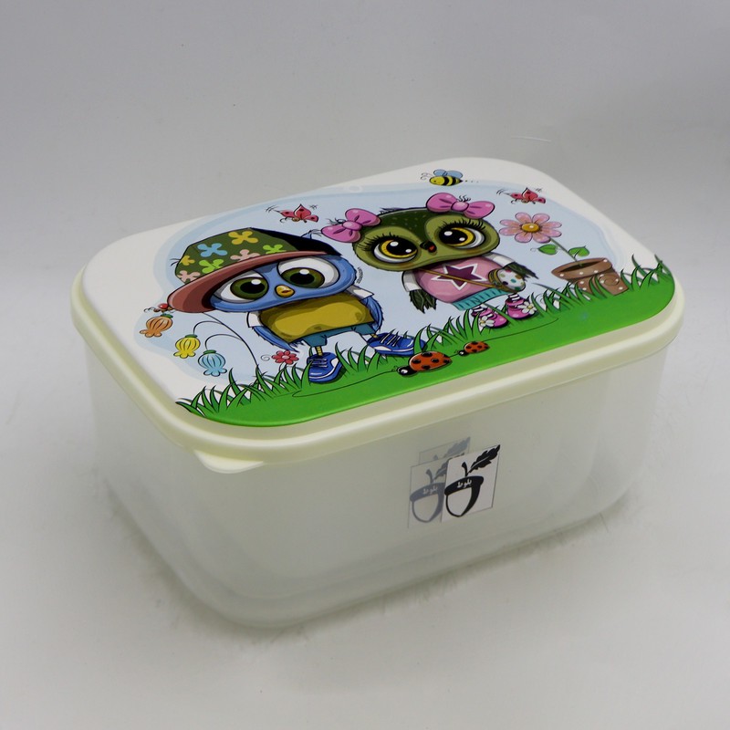 ظرف نگهدارنده مدل بلوط طرح جغد خانواده کد YP-MOSTATIL-03 مجموعه 3 عددی