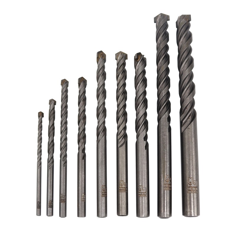 مته الماسه گرانیت مدل کوییک کد YP-AL-GRANITE-STEEL سایز 4 14 میلیمتر مجموعه 9 عددی
