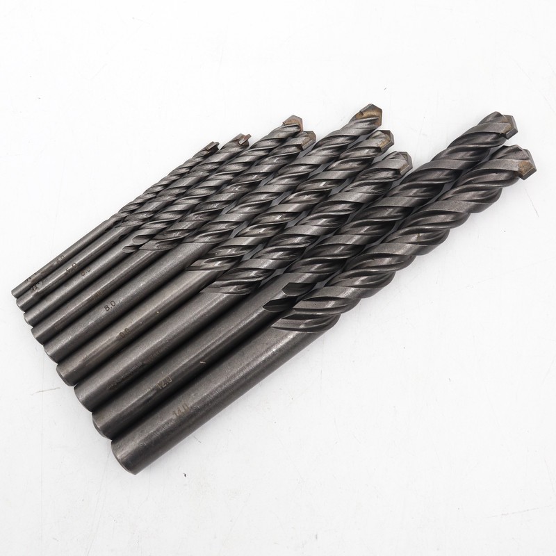 مته الماسه گرانیت مدل کوییک کد YP-AL-GRANITE-STEEL سایز 4 14 میلیمتر مجموعه 9 عددی