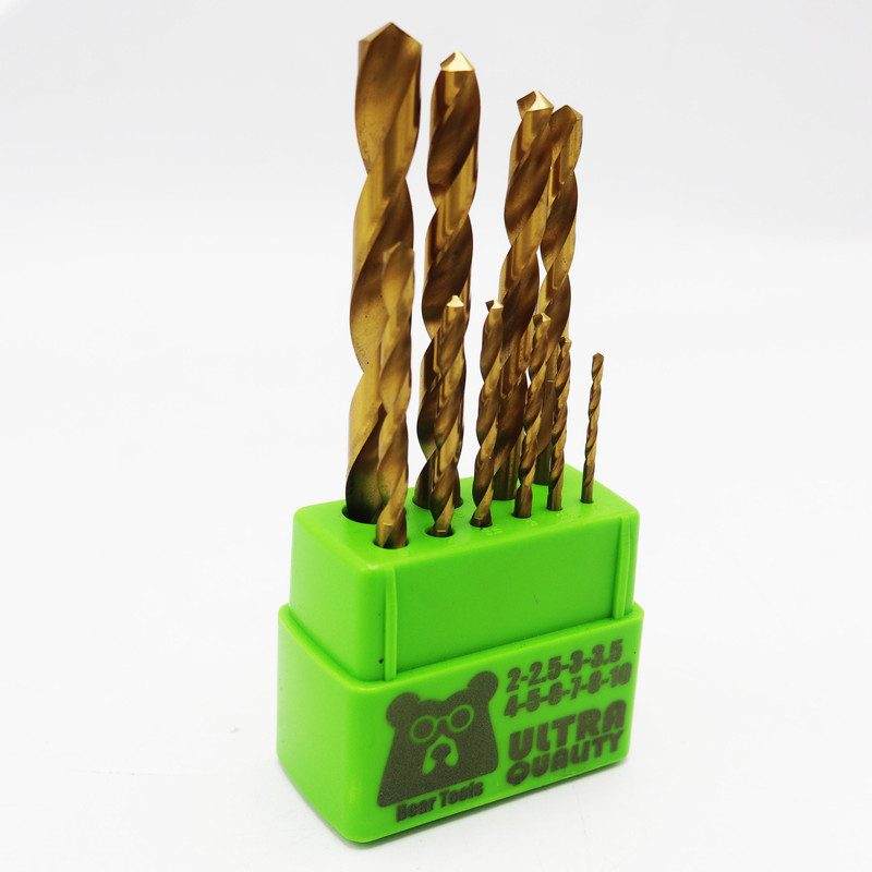 مجموعه 10 عددی مته آهن بیر تولز کد YP-TITANIUM010