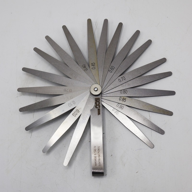 آچار فیلر مدل داگ کد YP-AP-020 مجموعه 20 عددی