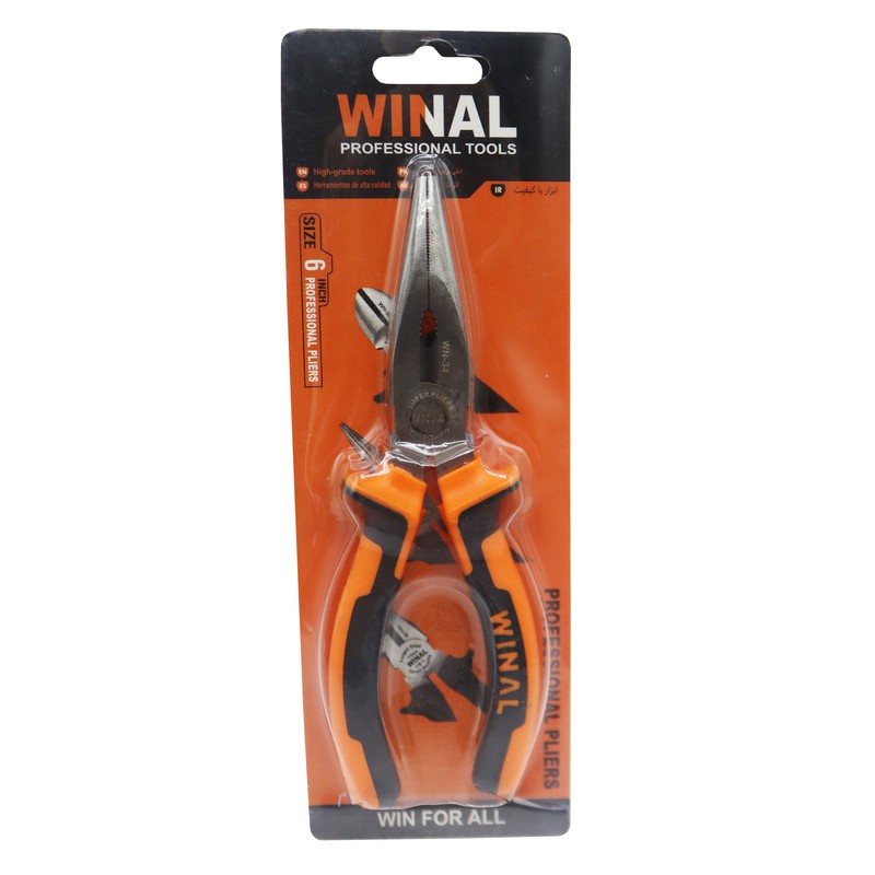 انبر دم باریک وینال مدل YP-150MM سایز 6 اینچ