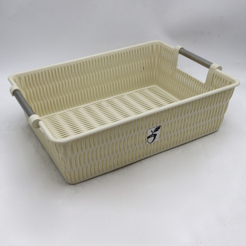 سبد آشپزخانه مدل بلوط طرح بامبو دسته استیل کد YPM-SIZE2-35CM