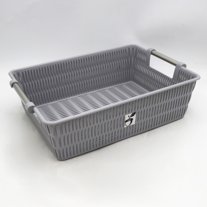 سبد آشپزخانه مدل بلوط طرح بامبو دسته استیل کد YPM-SIZE2-35CM