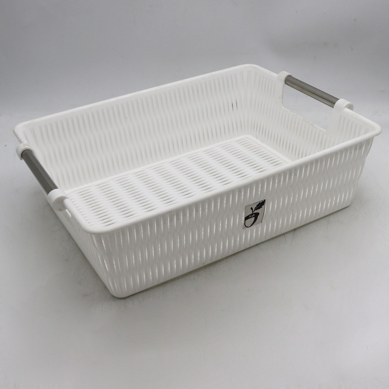 سبد آشپزخانه مدل بلوط طرح بامبو دسته استیل کد YPM-SIZE2-35CM