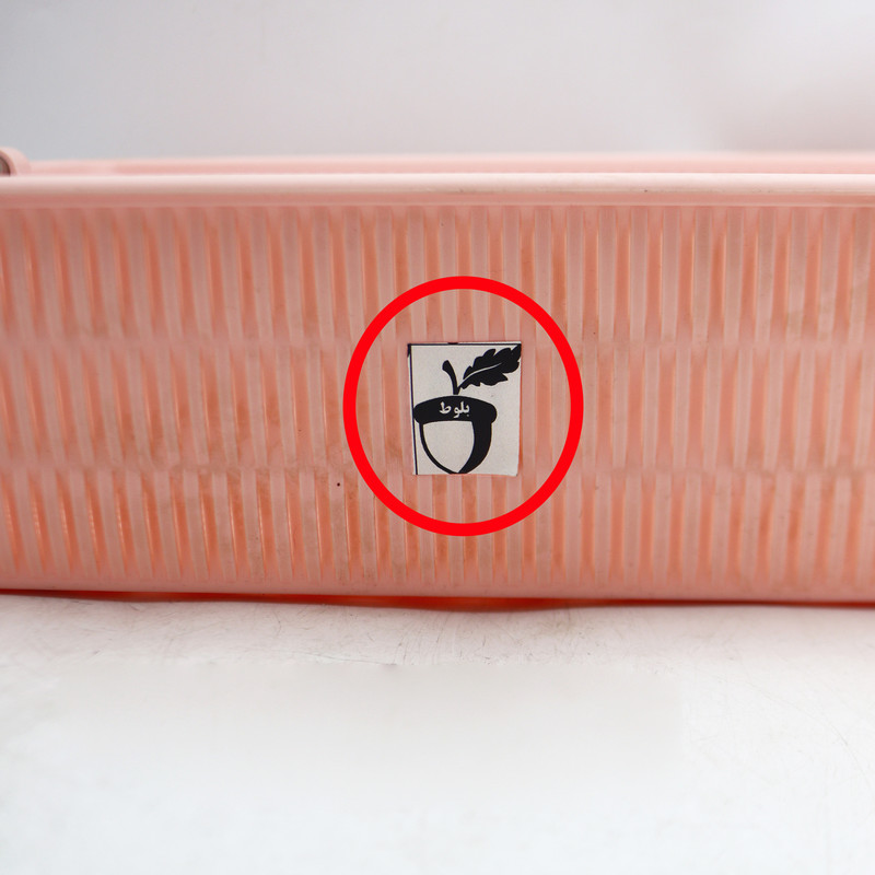 سبد آشپزخانه مدل بلوط طرح بامبو دسته استیل کد YPM-SIZE2-35CM