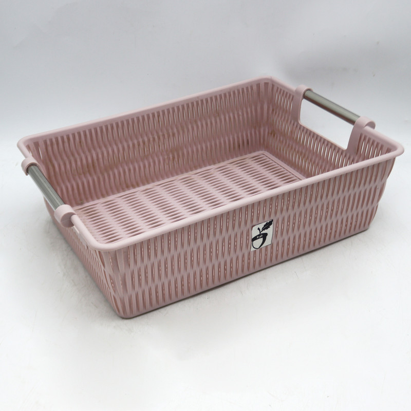 سبد آشپزخانه مدل بلوط طرح بامبو دسته استیل کد YPM-SIZE2-35CM