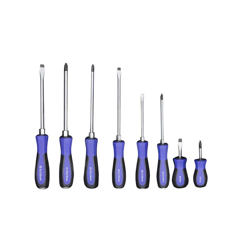 پیچ گوشتی دوسو و چهارسو رینو مدل YP-RPT-6048 مجموعه 8 عددی