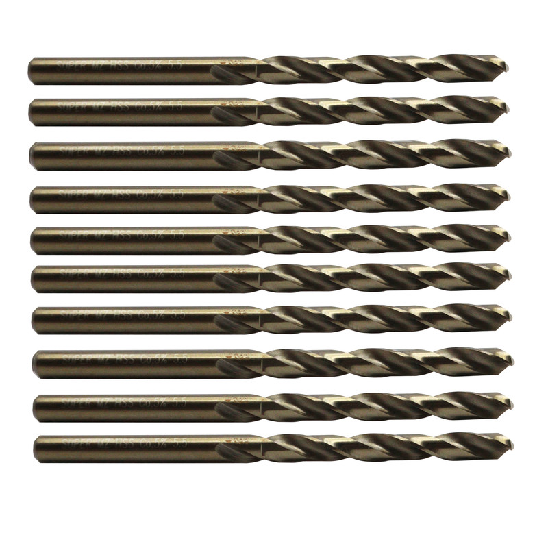 مته کبالت ام زد مدل YP-HSS-SIZE5.5 سایز 5.5میلی متر مجموعه 10 عددی