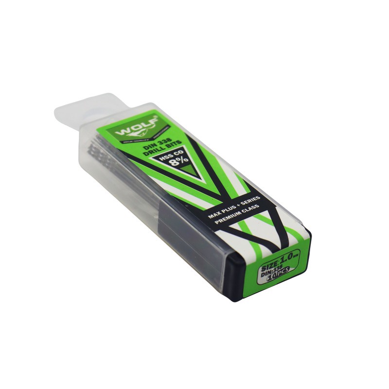 مته آهن ولف مدل مکس پلاس کد YP-01MM سایز 1 میلی متر مجموعه 10 عددی