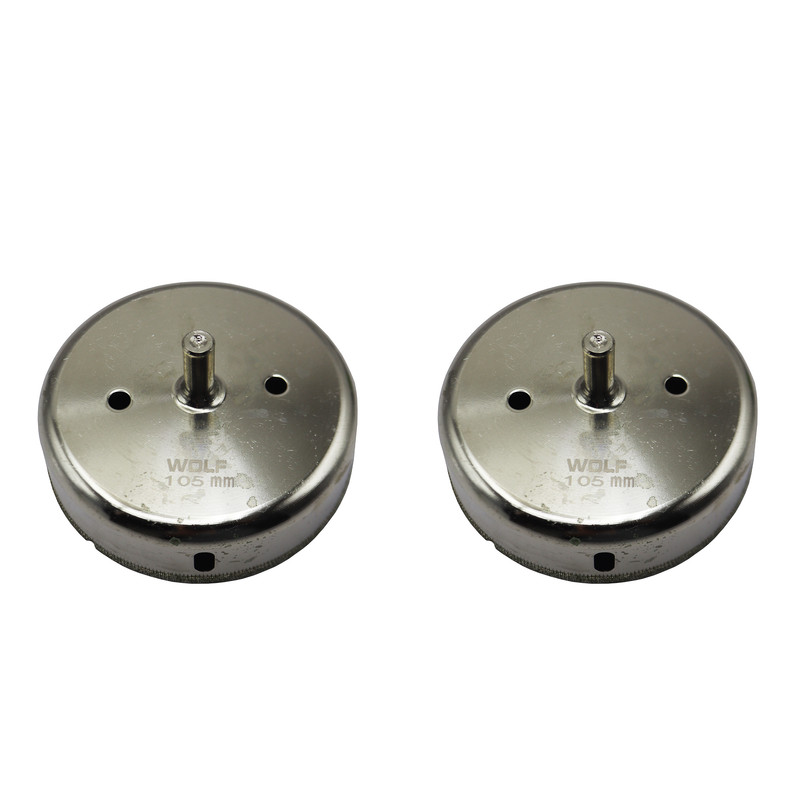 مته گرد بر شیشه ولف مدل YP-0105 سایز 105میلی متر مجموعه 2 عددی
