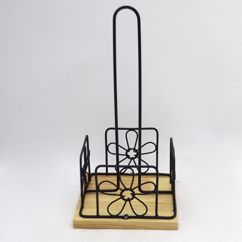 نگهدارنده دستمال کاغذی مدل مربعی گل دار کد YP-MORABAEI-FLZ-30CM