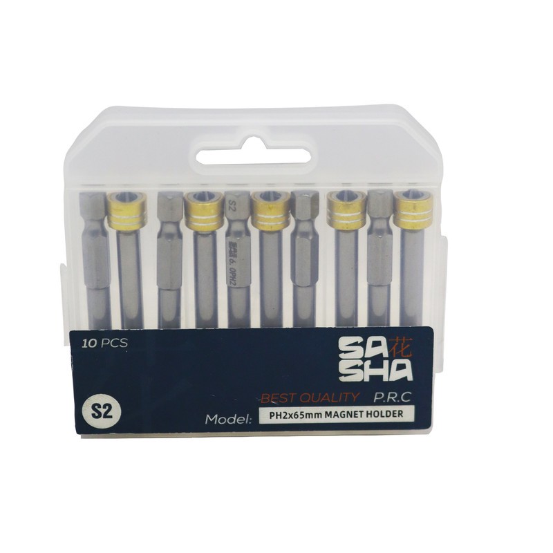 سری پیچ گوشتی چهار سو ساشا مدل مگنتی کد PH2 65MM