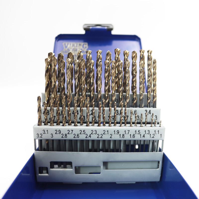 مته آهن مدل وایکینگ کد YPAL-HSS-E-1-6MM سایز 1-6 میلیمتر مجموعه 51 عددی