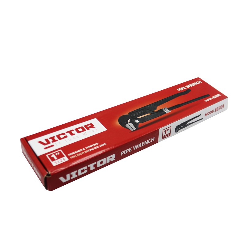 آچار لوله گیر ویکتور مدل دو دسته کد YP-SIZE1 38501 سایز 1 اینچ