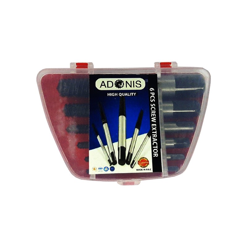 مته قلاویز چپ گرد آدانیس مدل girigri-9911 مجموعه 6 عددی