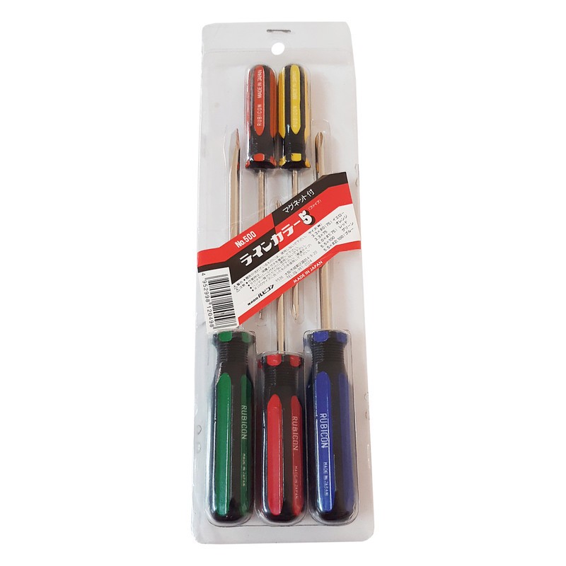 پیچ گوشتی روبیکون مدل RUBIN-JAPAN-500 مجموعه 5 عددی