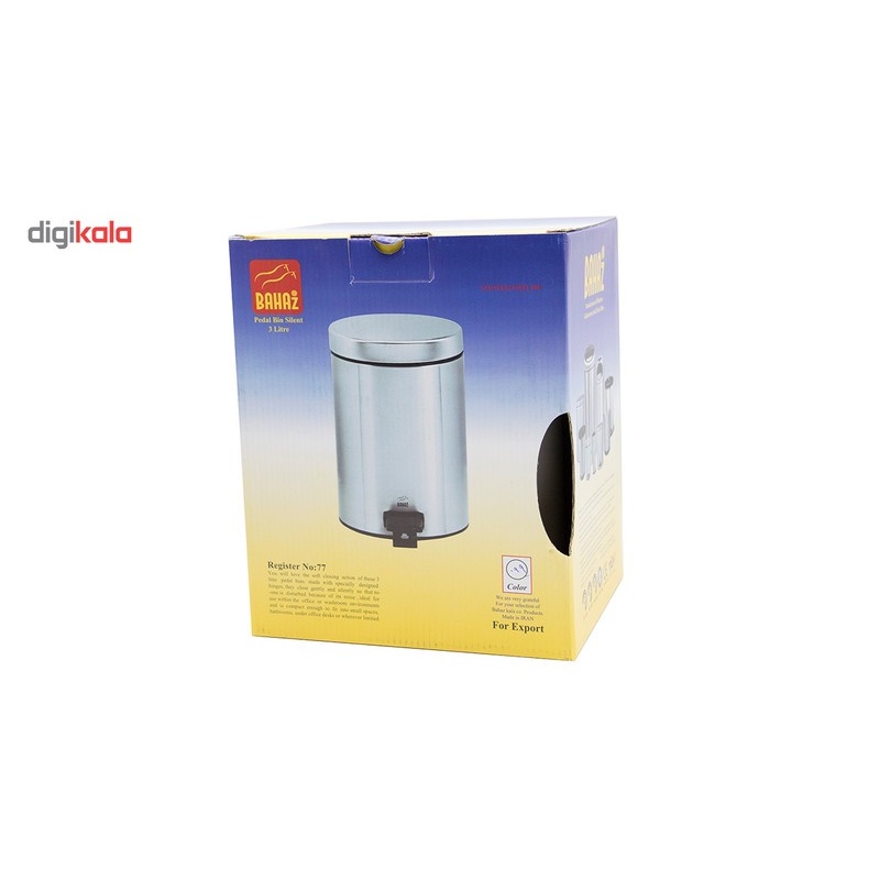 سطل زباله پدالی بهاز کالا مدل K E-500 ظرفیت 3 لیتری
