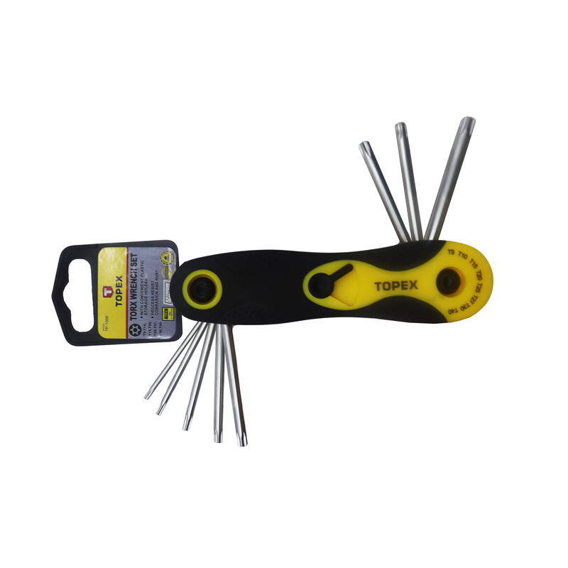آچار آلن ستاره ای تاپکس مدل YP-TP-1006 مجموعه 8 عددی