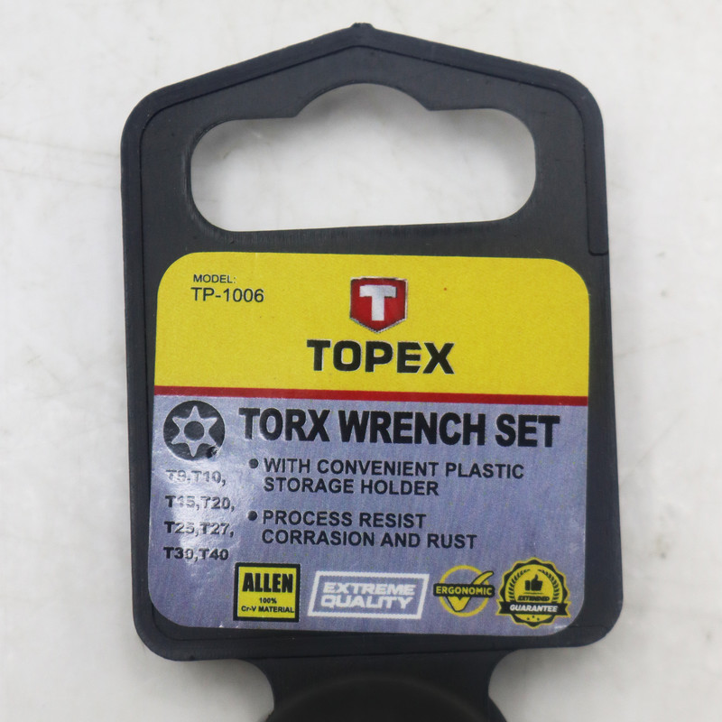 آچار آلن ستاره ای تاپکس مدل YP-TP-1006 مجموعه 8 عددی