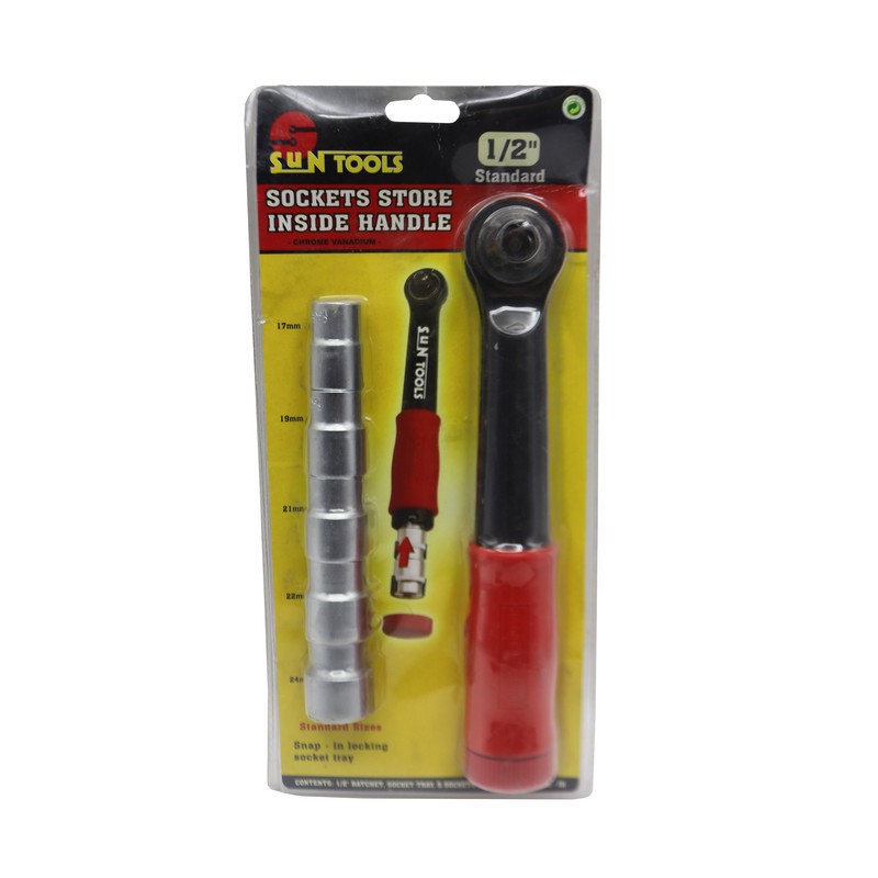 آچار بکس سان تولز مدل YP-TY-280-1 2 مجموعه 6 عددی