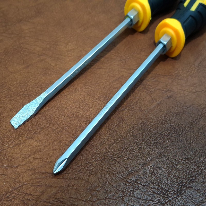 پیچ گوشتی ضربه خور دوسو و چهارسو تات ناد مدل TTR-2 مجموعه 2 عددی