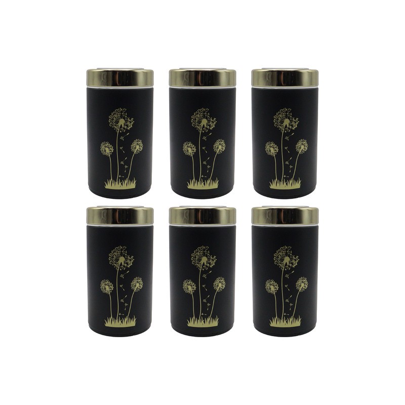 بانکه بهازکالا مدل درگلس طرح قاصدک کد YP-GLASS مجموعه 6 عددی