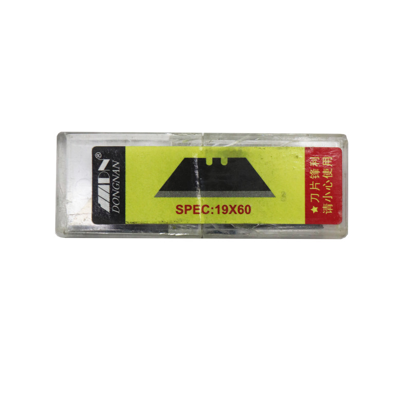 تیغ کاتر مدل ذوزنقه ای کد YP-CHN-SPEC-19X60 مجموعه 10 عددی