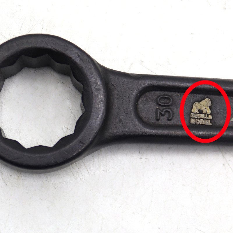 آچار رینگی چکشی مدل گوریلا کد YP-CHAKOSHI-030MM سایز 30 میلیمتر