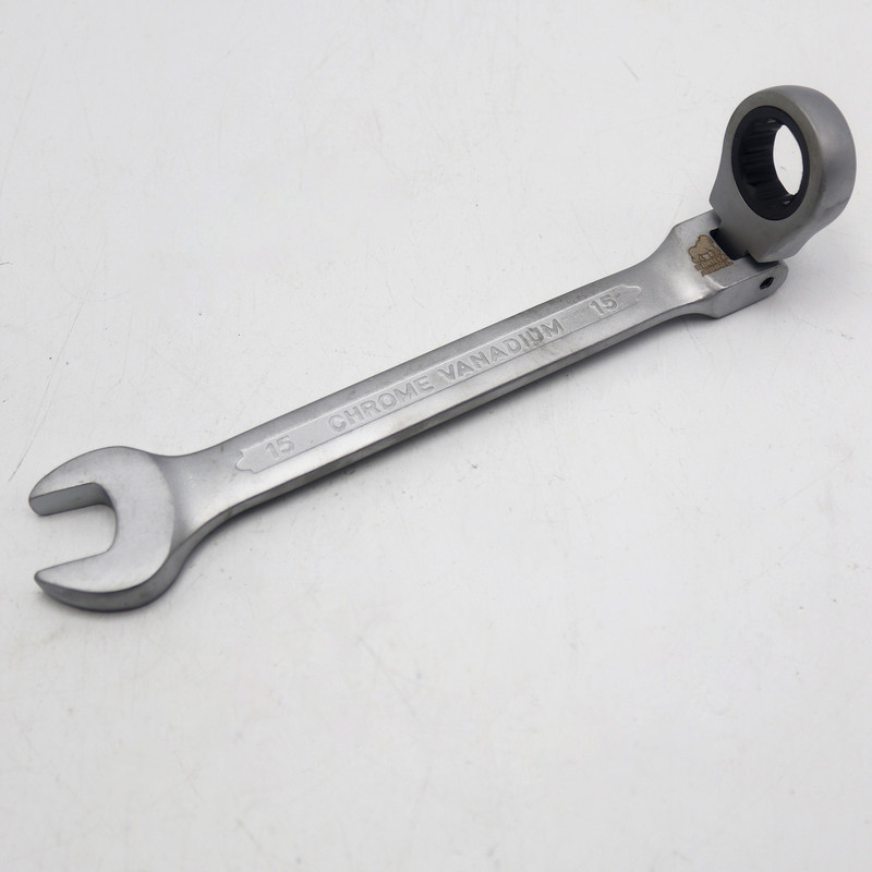 آچار یکسر تخت و یکسر جغجغه ای مدل گوریلا کد YP-TASHO-015MM سایز 15 میلیمتر