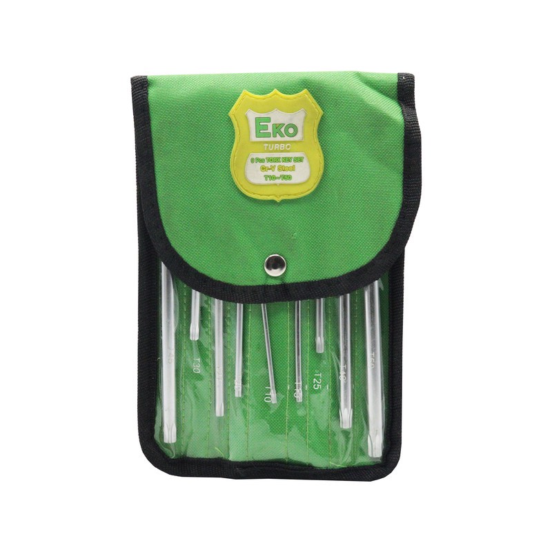 آچار آلن ستاره ای اکو مدل YP-T10 T50 مجموعه 9 عددی