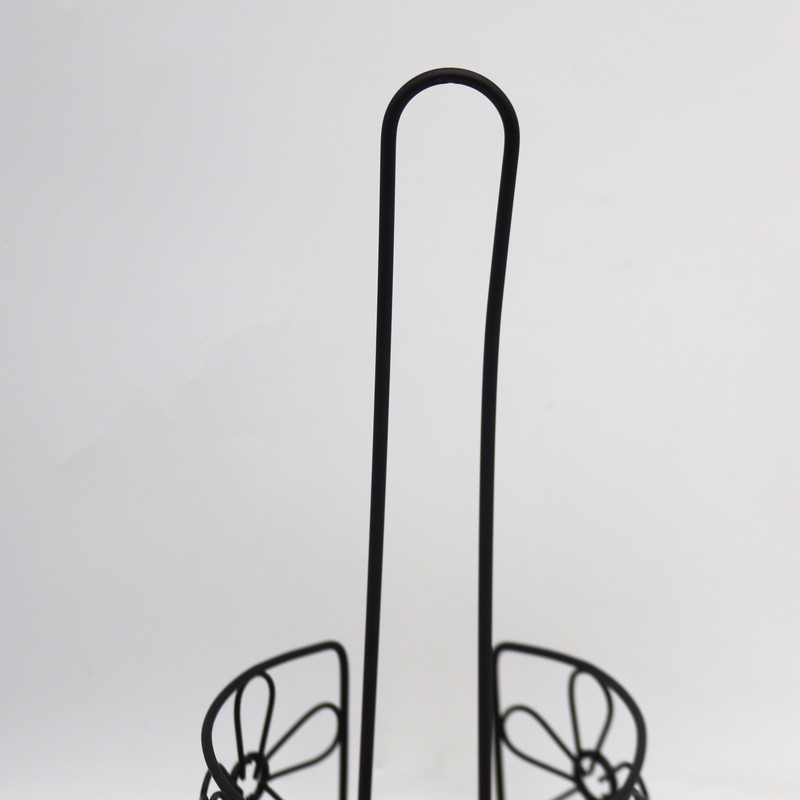 نگهدارنده دستمال کاغذی مدل گرد چوب و فلز کد YP-GERD-FLZ-CHOOB-30CM