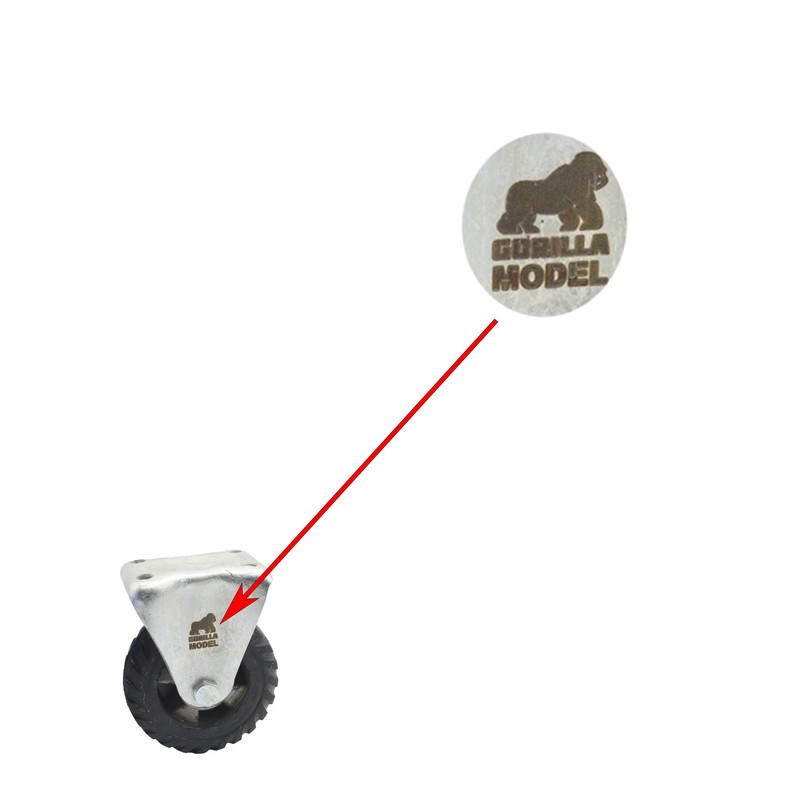 چرخ کفی دار مدل گوریلا کد YP-SABET-VARAGHI-120MM