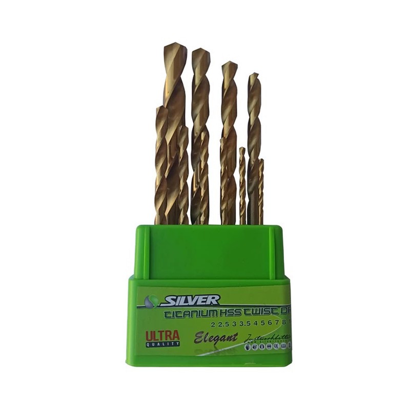 مته آهن سیلور مدل YP-2-10MM-GT-BT10-10PCS مجموعه 10 عددی