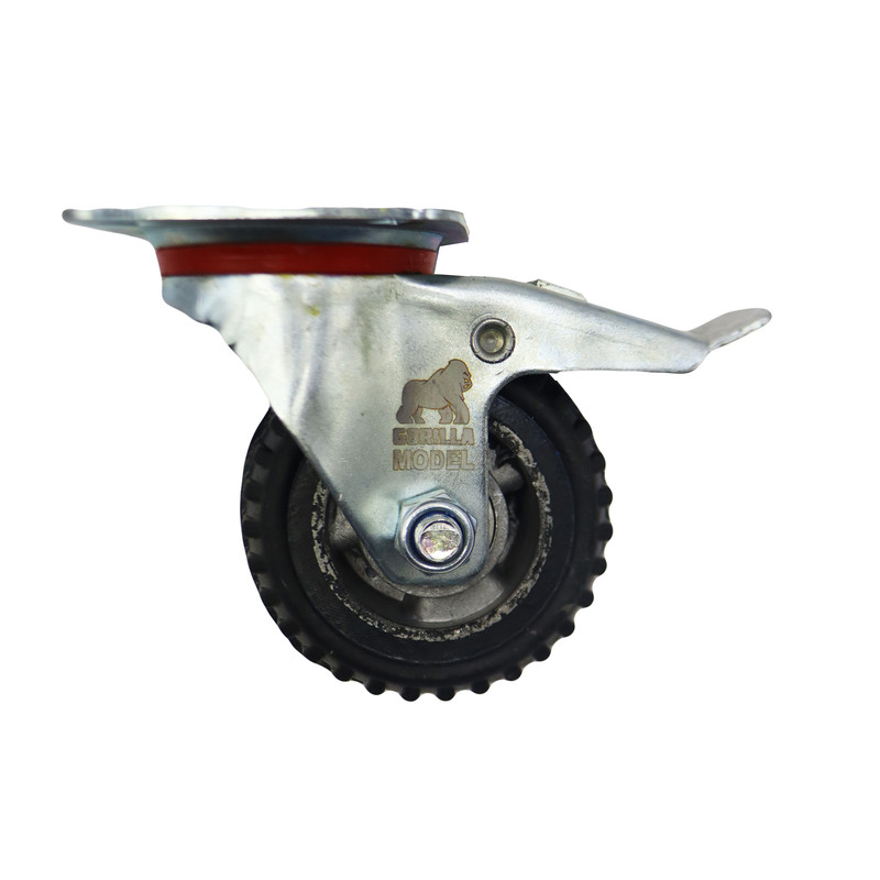 چرخ کفیدار گوریلا مدل ترمز دار کد YPT-GARDAN-10040MM