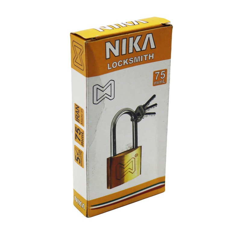 قفل آویز نیکا مدل بلند کد YP-75MM
