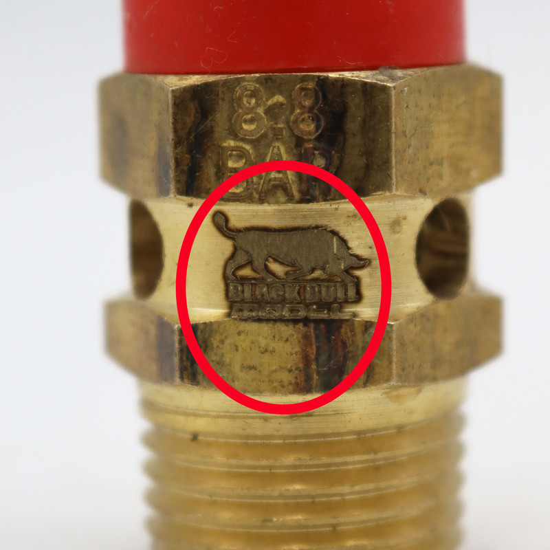 سوپاپ اطمینان کمپرسور باد مدل بلک بول کد YPB-REZVEH-1.2INCH سایز 12 اینچ