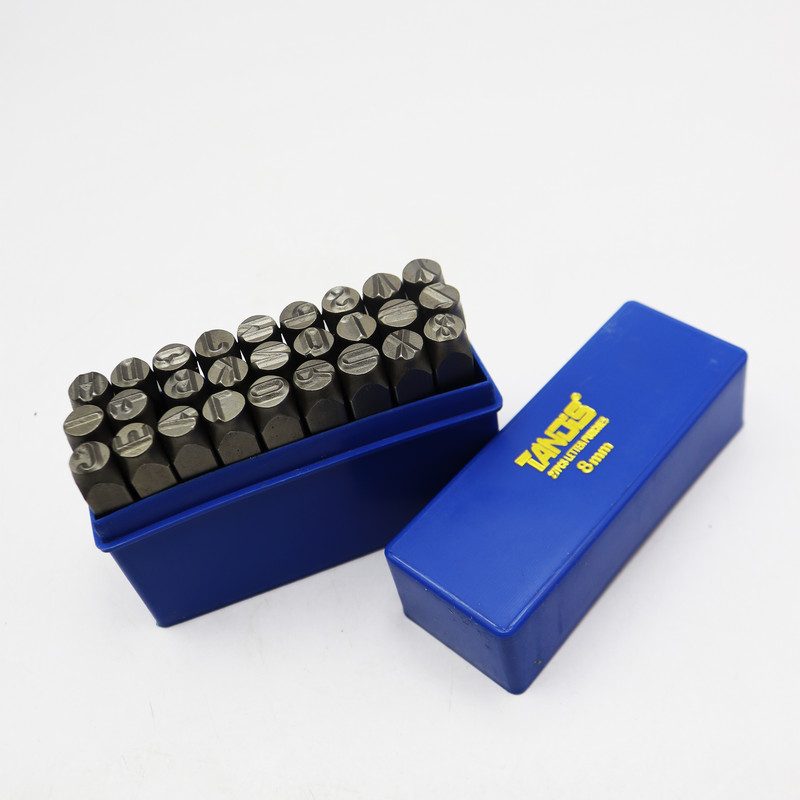 سنبه حروف تندیس مدل YP-8MM مجموعه 27 عددی