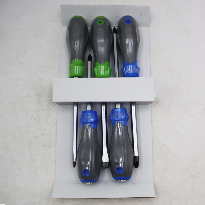 پیچ گوشتی چهارسو و دو سو کراسمن مدل ضربه خور کد YP-CR-149 S2 مجموعه 5 عددی