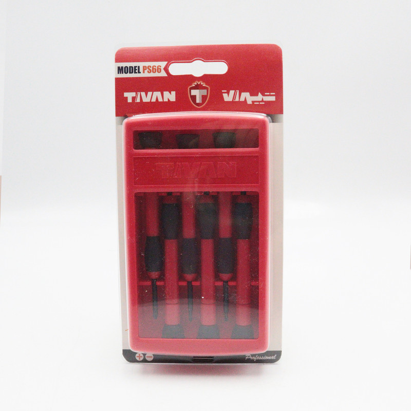 پیچ گوشتی ساعتی تیوان مدل YPGH-PS66 مجموعه 6 عددی