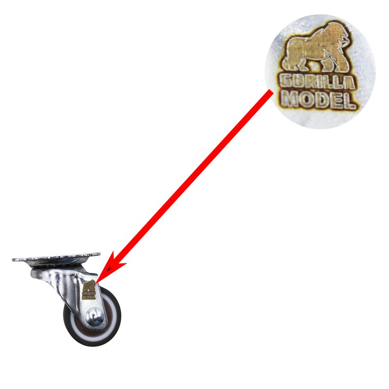 چرخ گردان کفی دار مدل گوریلا کد YP-GARDAN-25MM