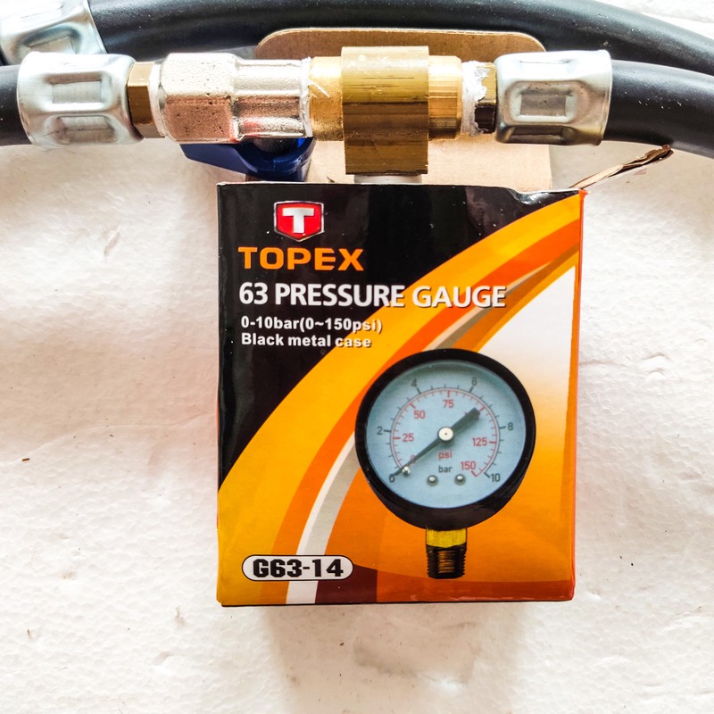 فشار سنج بنزین خودرو تاپکس مدل DR SS - 558